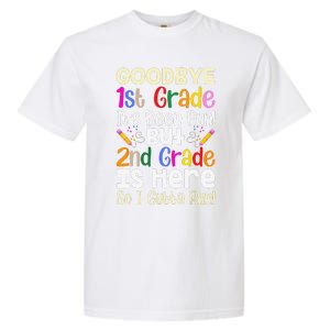 Goodbye 1st Grade Hello 2nd Grade Back To Shcool Outfit Garment-Dyed Heavyweight T-Shirt