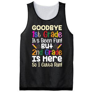 Goodbye 1st Grade Hello 2nd Grade Back To Shcool Outfit Mesh Reversible Basketball Jersey Tank