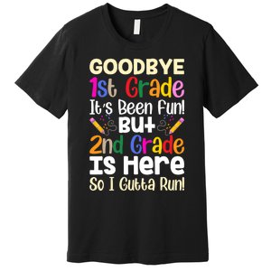 Goodbye 1st Grade Hello 2nd Grade Back To Shcool Outfit Premium T-Shirt