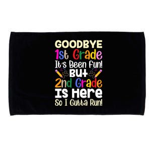 Goodbye 1st Grade Hello 2nd Grade Back To Shcool Outfit Microfiber Hand Towel