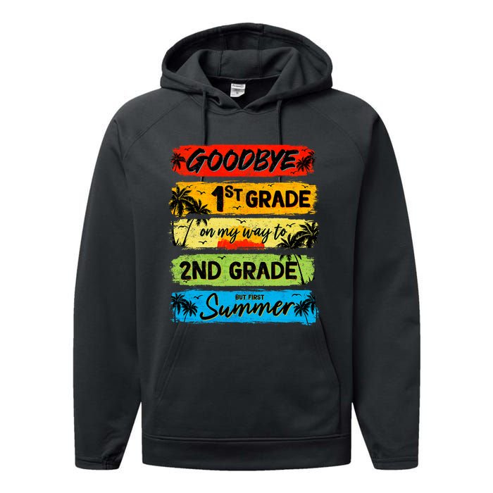 Goodbye 1st Grade Summer Graduation Teacher Performance Fleece Hoodie