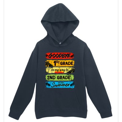 Goodbye 1st Grade Summer Graduation Teacher Urban Pullover Hoodie