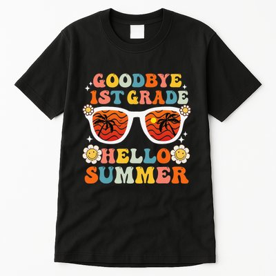 Goodbye 1st Grade Hello Summer Funny First Grade Graduate Tall T-Shirt
