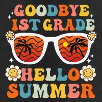 Goodbye 1st Grade Hello Summer Funny First Grade Graduate Adult Drive Performance Visor