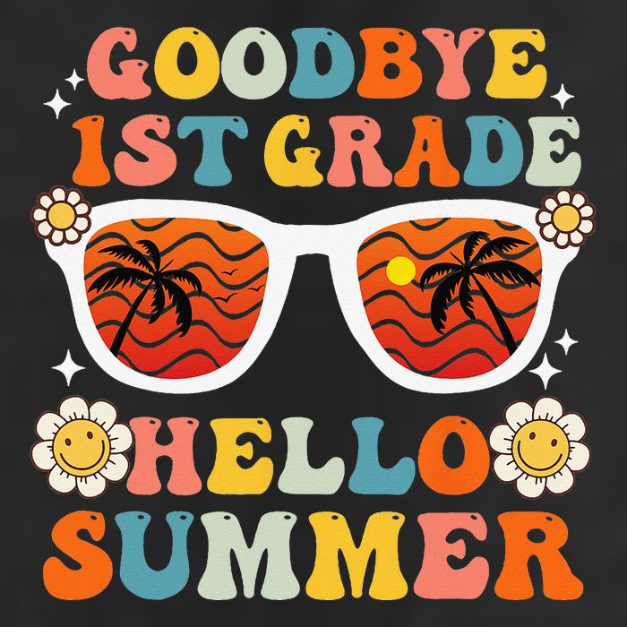 Goodbye 1st Grade Hello Summer Funny First Grade Graduate Adult Drive Performance Visor