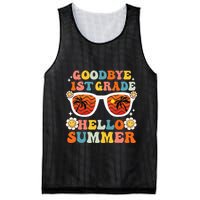 Goodbye 1st Grade Hello Summer Funny First Grade Graduate Mesh Reversible Basketball Jersey Tank