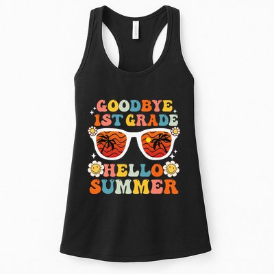 Goodbye 1st Grade Hello Summer Funny First Grade Graduate Womens Tank Top