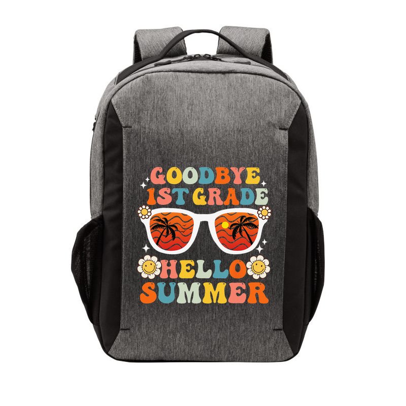 Goodbye 1st Grade Hello Summer Funny First Grade Graduate Vector Backpack