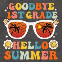 Goodbye 1st Grade Hello Summer Funny First Grade Graduate Vector Backpack