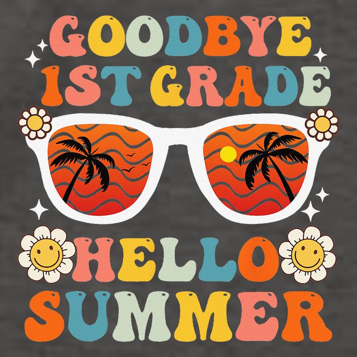 Goodbye 1st Grade Hello Summer Funny First Grade Graduate Vector Backpack