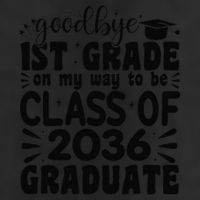 Goodbye 1st Grade Class Of 2036 Graduate 2025 1st Grade 7 Panel Mesh Trucker Snapback Hat