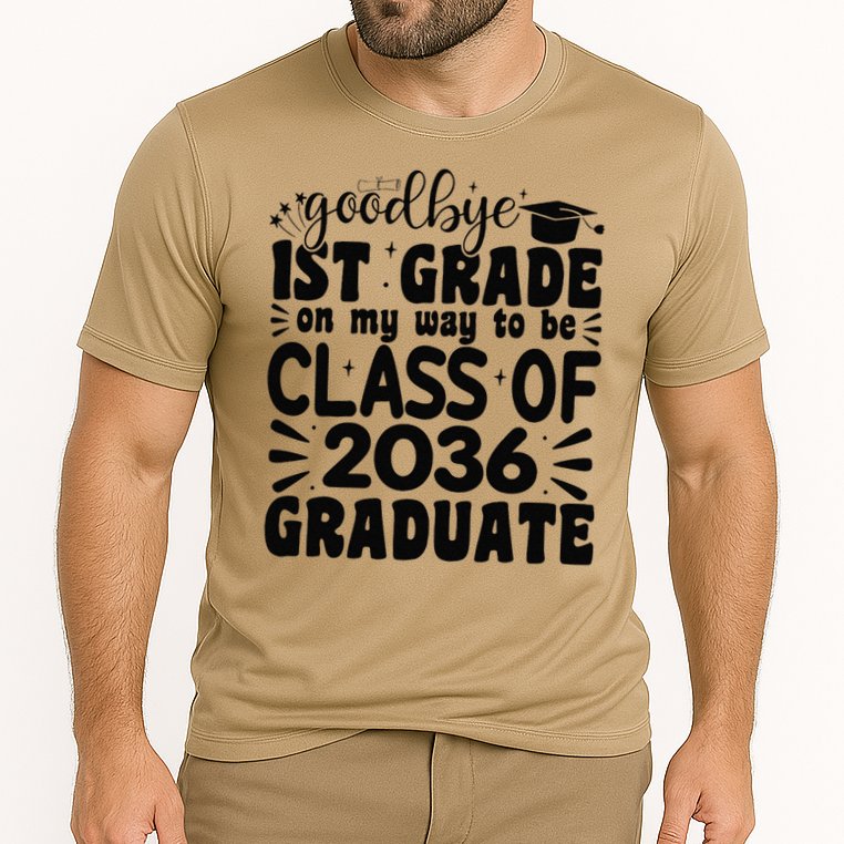 Goodbye 1st Grade Class Of 2036 Graduate 2025 1st Grade Cooling Performance Crew T-Shirt