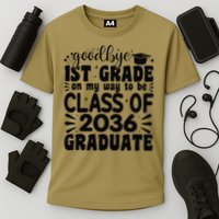 Goodbye 1st Grade Class Of 2036 Graduate 2025 1st Grade Cooling Performance Crew T-Shirt