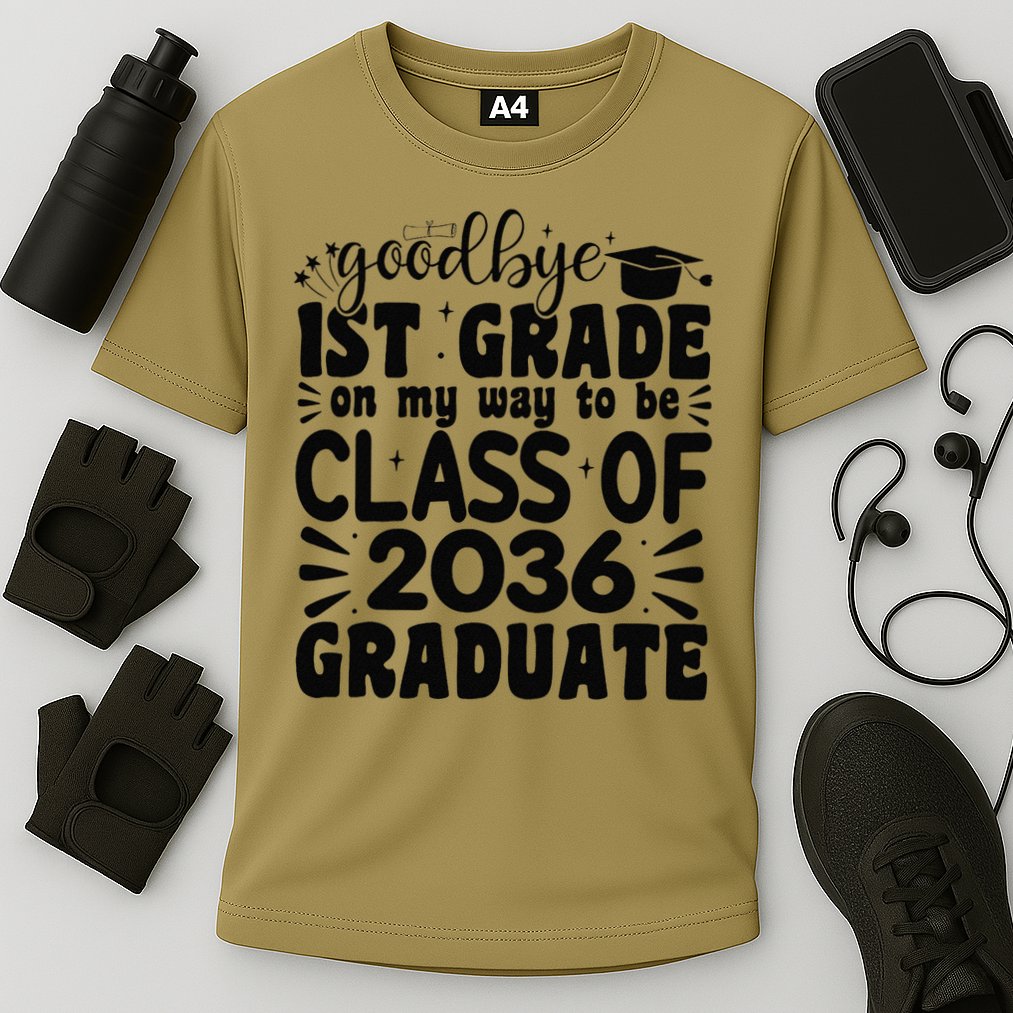 Goodbye 1st Grade Class Of 2036 Graduate 2025 1st Grade Cooling Performance Crew T-Shirt
