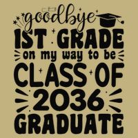 Goodbye 1st Grade Class Of 2036 Graduate 2025 1st Grade Button