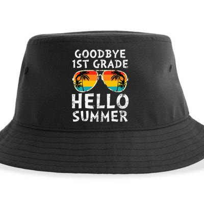 Goodbye 1st Grade Hello Summer Last Day Of School Sustainable Bucket Hat