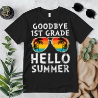 Goodbye 1st Grade Hello Summer Last Day Of School Premium T-Shirt
