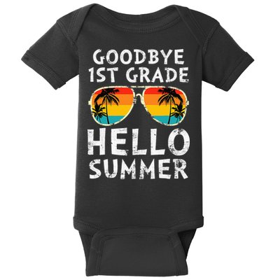 Goodbye 1st Grade Hello Summer Last Day Of School Baby Bodysuit