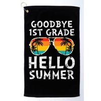 Goodbye 1st Grade Hello Summer Last Day Of School Golf Towel