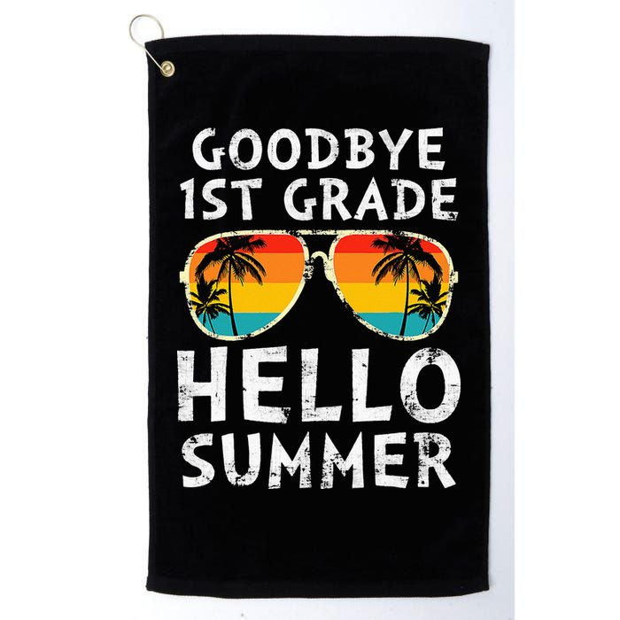 Goodbye 1st Grade Hello Summer Last Day Of School Golf Towel