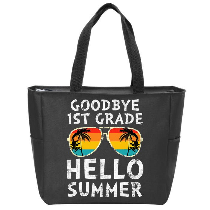 Goodbye 1st Grade Hello Summer Last Day Of School Zip Tote Bag