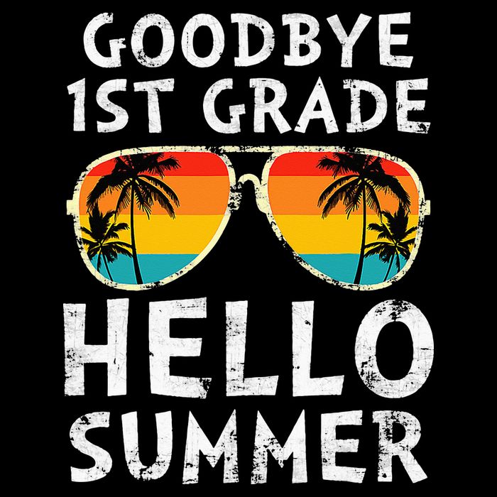 Goodbye 1st Grade Hello Summer Last Day Of School Zip Tote Bag