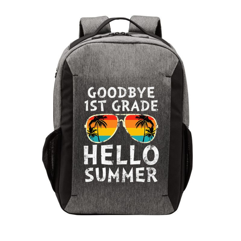 Goodbye 1st Grade Hello Summer Last Day Of School Vector Backpack