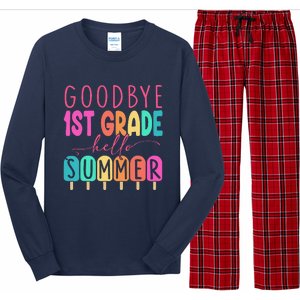 Goodbye 1st Grade Hello Summer First Grade Graduate Long Sleeve Pajama Set