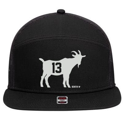 Goat 13 7 Panel Mesh Trucker Snapback Hat