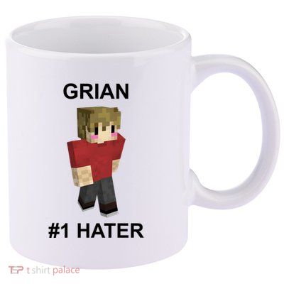 Grian #1 Hater 11oz C Handle Ceramic Mug