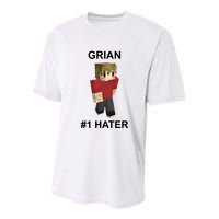 Grian #1 Hater Youth Performance Sprint T-Shirt