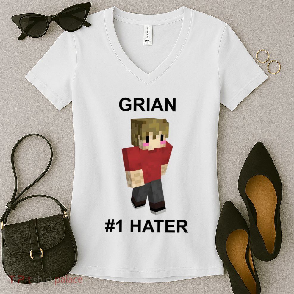 Grian #1 Hater Women's V-Neck T-Shirt