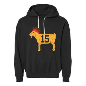 GOAT 15 MVP The Young Greatest of All Time Premium Garment-Dyed Fleece Hoodie