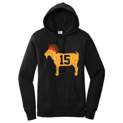 GOAT 15 MVP The Young Greatest of All Time Premium Women's Pullover Hoodie