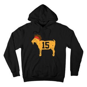 GOAT 15 MVP The Young Greatest of All Time Premium Tall Hoodie