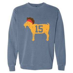 GOAT 15 MVP The Young Greatest of All Time Premium Garment-Dyed Sweatshirt