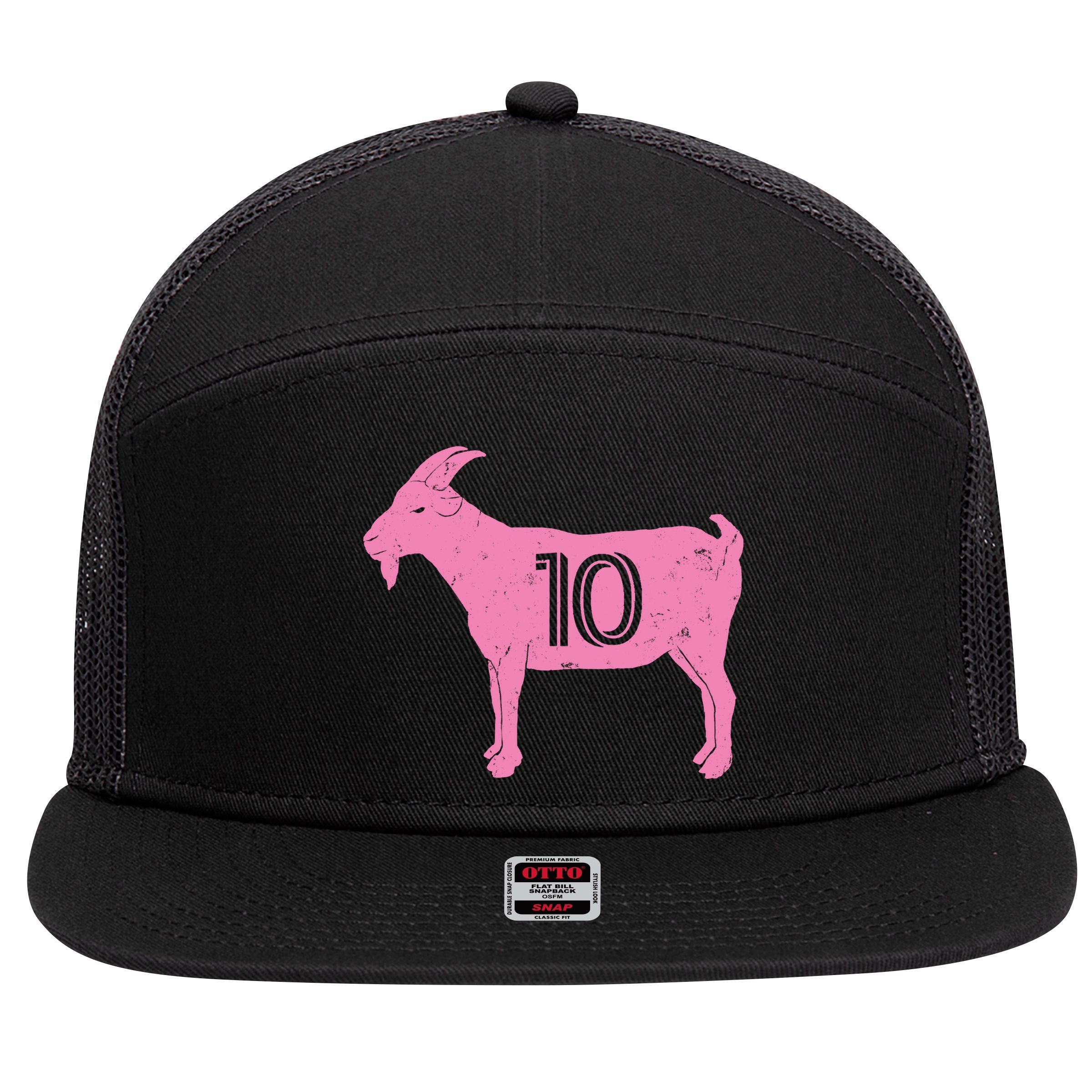 Goat 10 Miami Soccer 7 Panel Mesh Trucker Snapback Hat