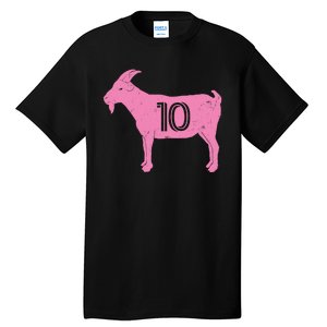 Goat 10 Miami Soccer Tall T-Shirt