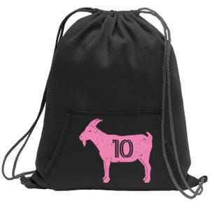 Goat 10 Miami Soccer Sweatshirt Cinch Pack Bag