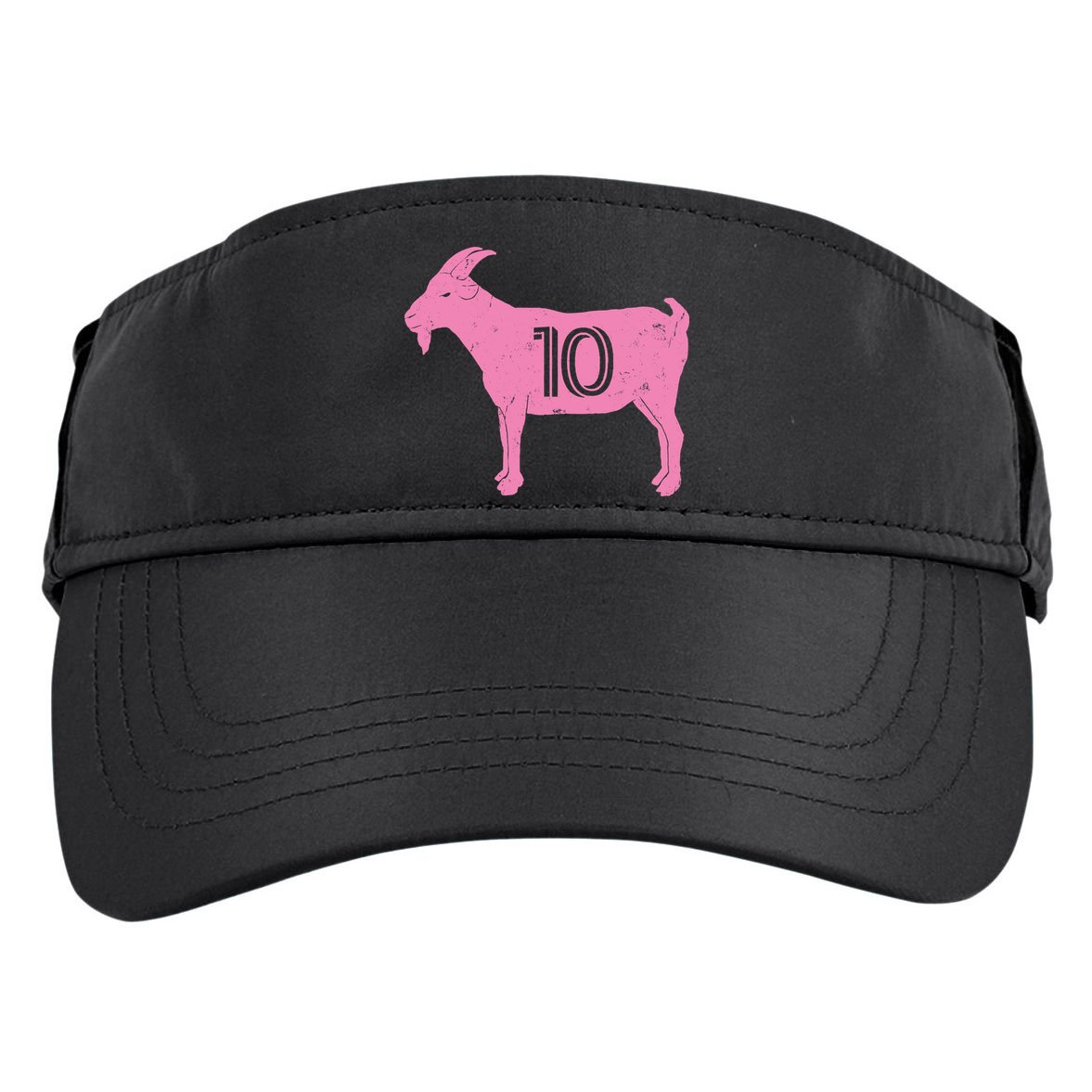 Goat 10 Miami Soccer Adult Drive Performance Visor
