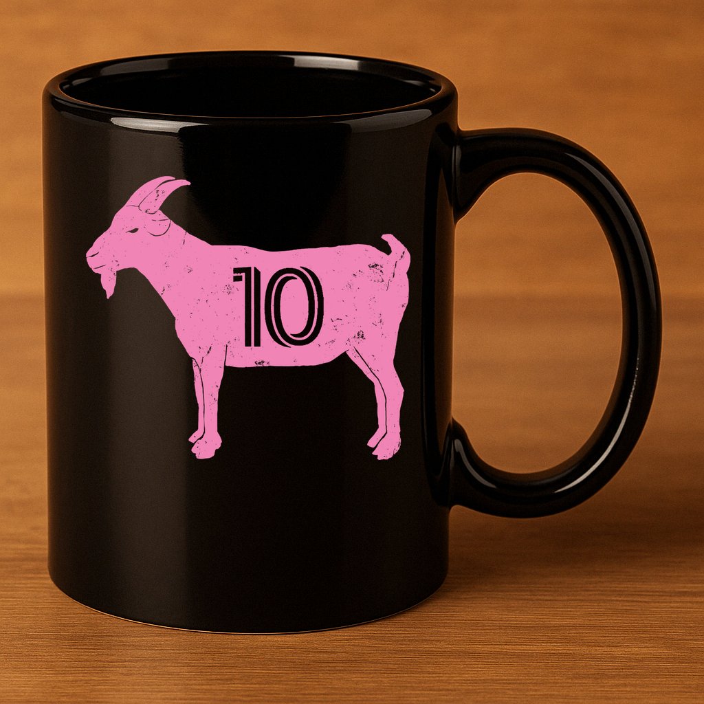 Goat 10 Miami Soccer 11oz C Handle Ceramic Mug