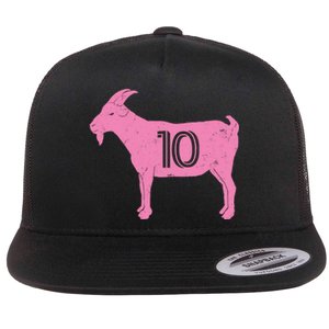 Goat 10 Miami Soccer Flat Bill Trucker Hat