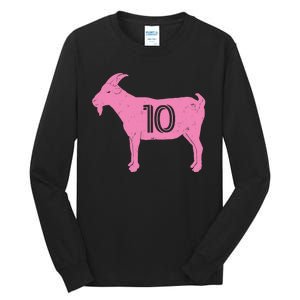 Goat 10 Miami Soccer Tall Long Sleeve T-Shirt