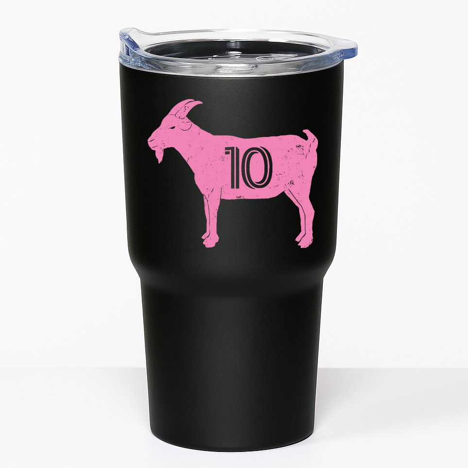 Goat 10 Miami Soccer Tumbler