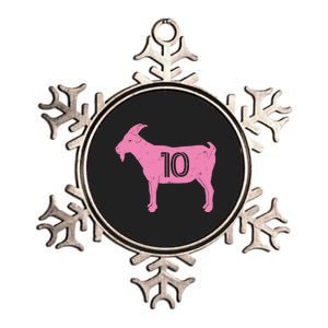 Goat 10 Miami Soccer Metallic Star Ornament