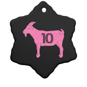 Goat 10 Miami Soccer Ceramic Star Ornament