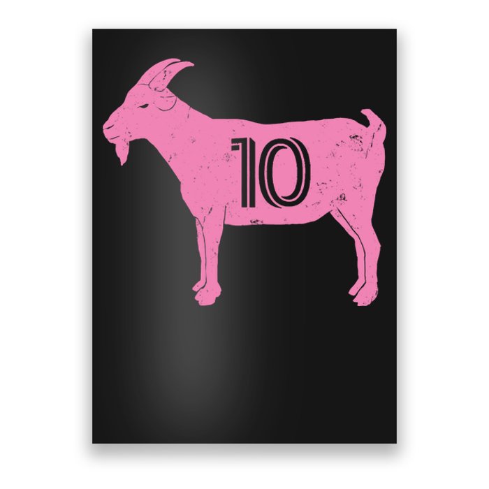 Goat 10 Miami Soccer Poster