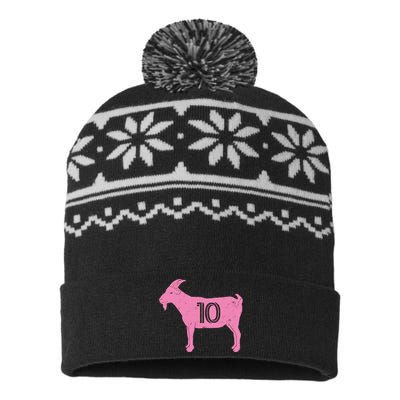 Goat 10 Miami Soccer USA-Made Snowflake Beanie