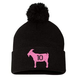 Goat 10 Miami Soccer Pom Pom 12in Knit Beanie