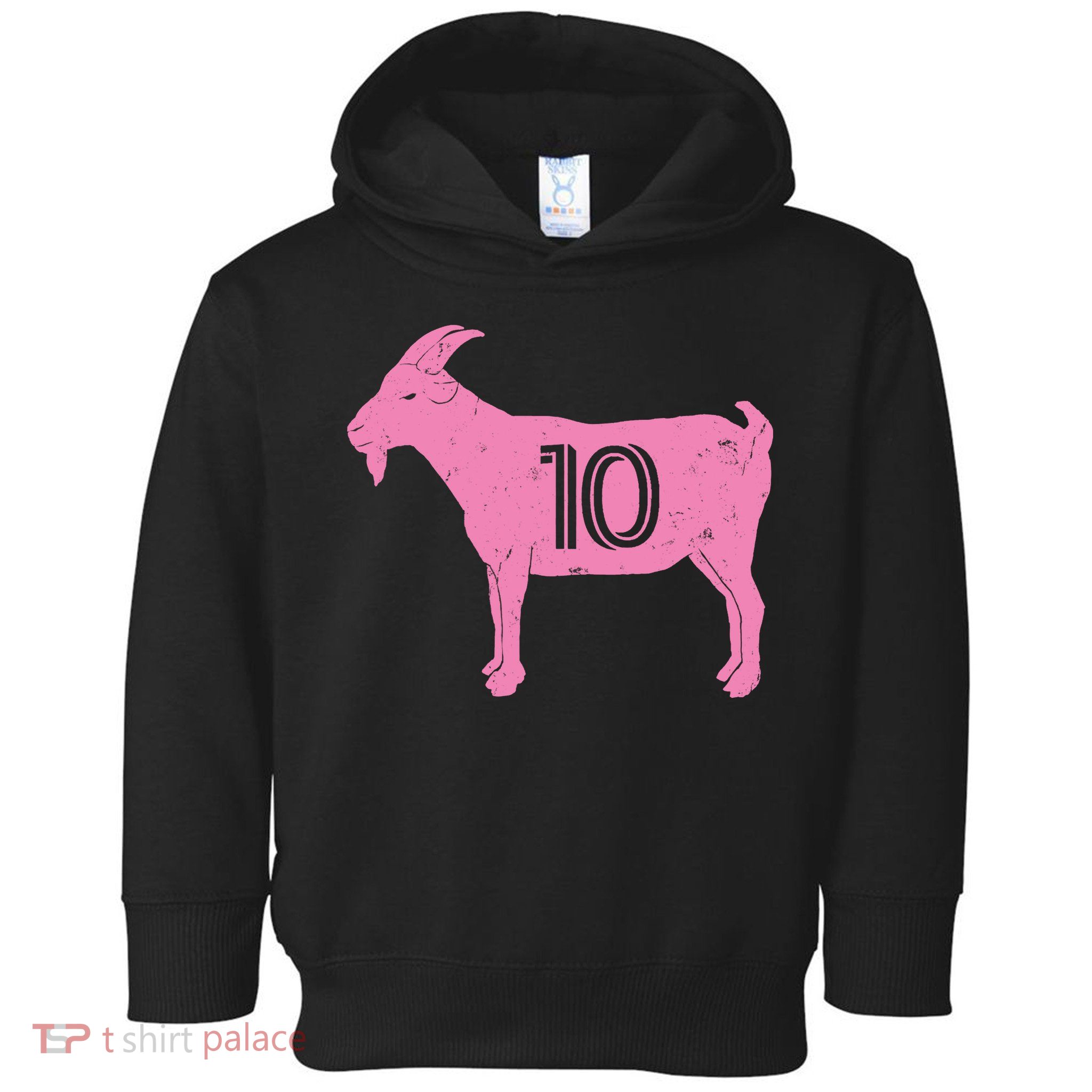 Goat 10 Miami Soccer Toddler Hoodie